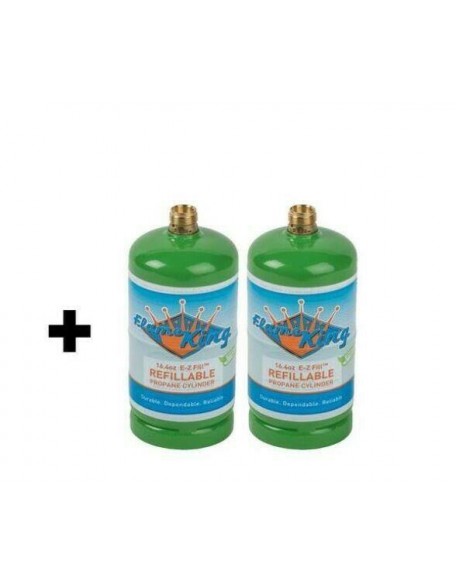 (NEW)  Propane Refill Kit PLUS 2 ADDITIONAL EMPTY CYLINDERS