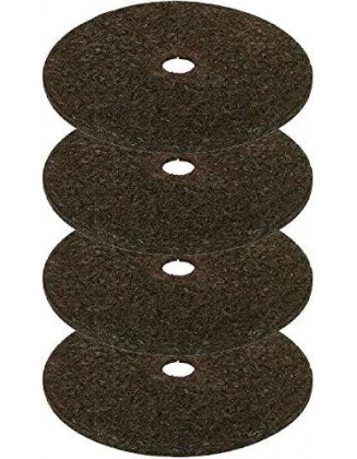 Tree Mulch Ring Weed Preventer - Recycled Heavy Duty Rubber - Mower Safe - No Landscape Staples Needed - Natural Look - Equal Water Seepato Tree - Easy Install (4, 30-inch)