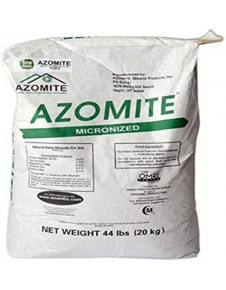 44 Pounds of Azomite by The Seed Supply - Natural Trace Mineral Powder - 67 Essential Minerals - Bulk Fertilizer Powder - Be Green and Grow Your Own Food