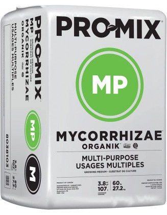 PROMIX PT8038101 MP Mycorrhizae Organik Multi Purpose Growing Medium Mix for Seed Starting Herbs and Vegetables, 3.8 Cubic Foot