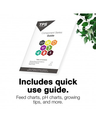 TPS Nutrients Complete Plant Nutrient Starter Kit, Fertilizer for Veg Through Bloom - Plus Guide and Foliar Spray Bottle