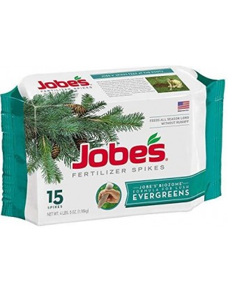 Jobes 01611 15 Pack Evergreen Tree Fertilizer Spikes - Quantity 6 Packages