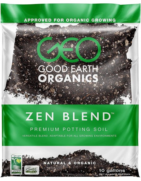 (10 Gallon) The Good Earth Organics, Zen Blend Premium Potting Soil, Organic All Purpose Seed Starter Soil for Leafy Greens, Tomatoes & Other Seedlings, Seeds and Starts
