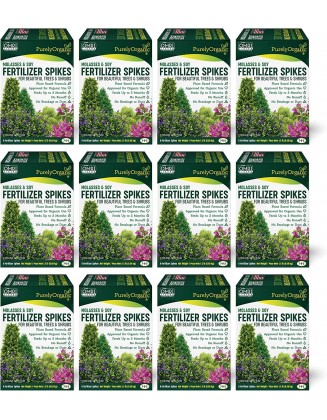 Purely Organic Tree & Shrub Fertilizer Plant Food Spikes (Case of 72 Spikes - 18 Lbs)