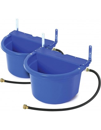 Little Giant FW16BLUE 4 Gal Auto Float Controlled Waterer Livestock (2 Pack)