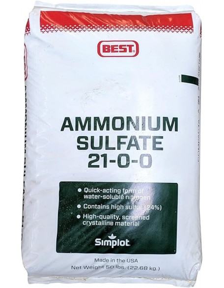 Ammonium Sulfate 21-0-0 Fertilizer Greenway Biotech  50 Pounds