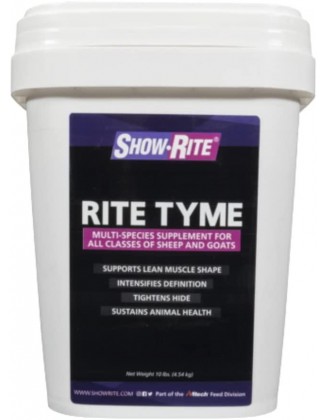 Show-Rite Rite TYME Sheep & Goat Supplement 10lb Pail