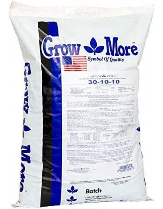Grow More 5705 Water Soluble Fertilizer 30-10-10, 25-Pound