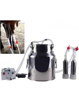 Futt Single Bucket Piston Vacuum Ultra-Strong Frequency Pulsation MilMachine for Cows Cattle or Sheep Optional (14L, Cow)