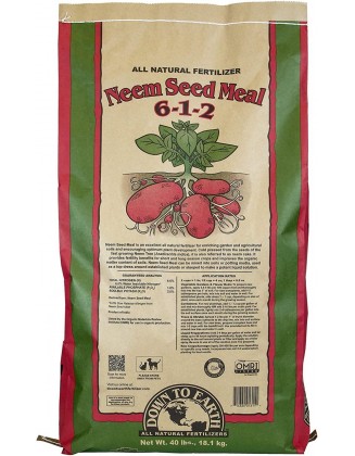 Down to Earth Organic Neem Seed Meal Fertilizer Mix 6-1-2, 40 lb