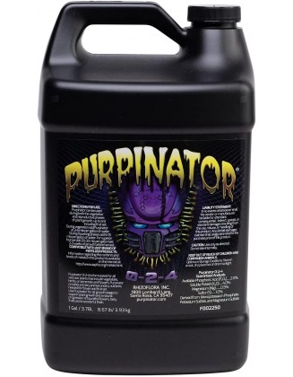 Purpinator - Liquid Nutrient Additive for Flowering and Fruiting Plants, For Use in Hydroponics and Soil, 1 gal.
