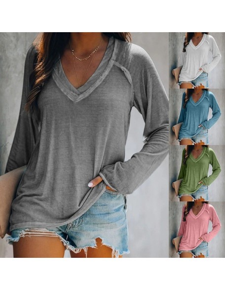 Fashion Casual Solid Color T-shirt
