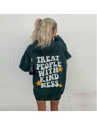 Treat People With Kindness Women's Casual Hoodie
